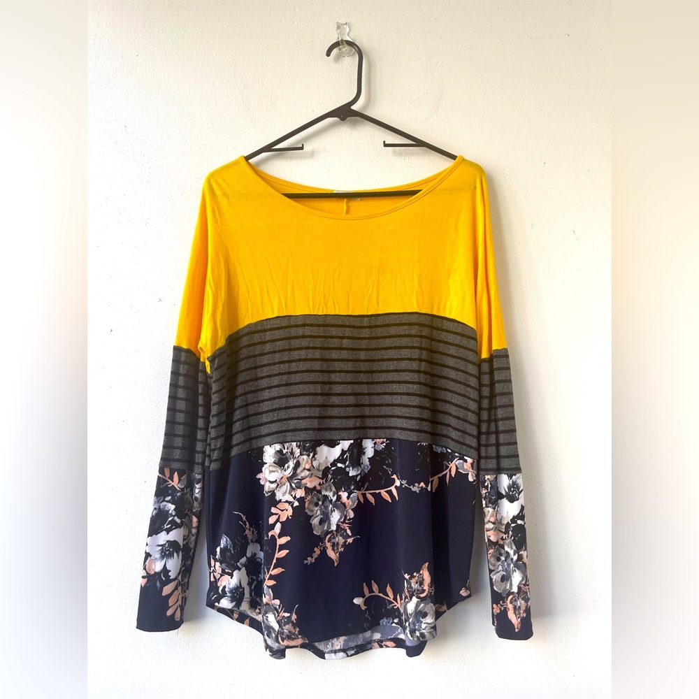 Egs California Georgette & Knit Top